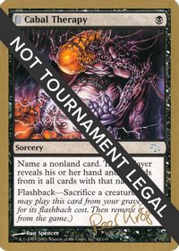 Cabal Therapy - 2003 Peer Kroger (JUD) — World Championship Decks