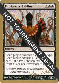 Patriarch's Bidding - 2003 Peer Kroger (ONS) (SB) — World Championship Decks