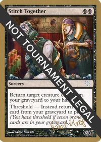 Stitch Together - 2003 Peer Kroger (JUD) (SB) — World Championship Decks