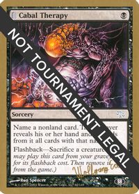 Cabal Therapy - 2003 Wolfgang Eder (JUD) (SB) — World Championship Decks