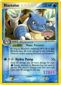 Blastoise - 14/100 (National Championships) [Staff] — League & Championship Cards