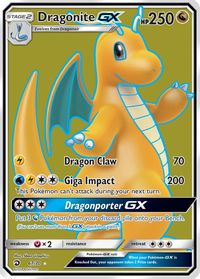 Dragonite GX (Full Art) — Dragon Majesty