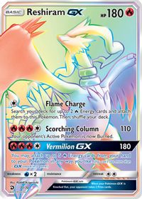 Reshiram GX (Secret) — Dragon Majesty