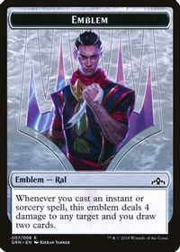 Emblem - Ral, Izzet Viceroy — Guilds of Ravnica