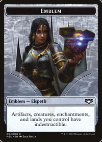 Emblem - Elspeth, Knight-Errant — Mythic Edition: Guilds of Ravnica