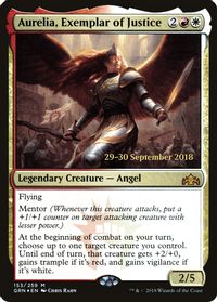 Aurelia, Exemplar of Justice — Prerelease Cards