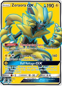 Zeraora GX (Full Art) — SM - Lost Thunder