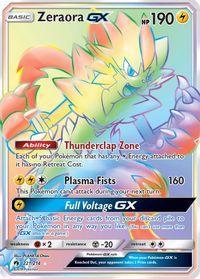 Zeraora GX (Secret) — SM - Lost Thunder