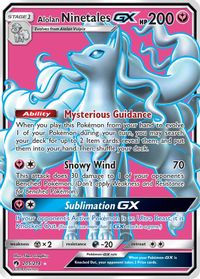 Alolan Ninetales GX (Full Art) — SM - Lost Thunder