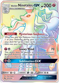 Alolan Ninetales GX (Secret) — SM - Lost Thunder