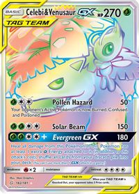 Celebi & Venusaur GX (Secret) — SM - Team Up