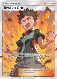 Brock's Grit (Full Art) — SM - Team Up