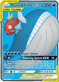 Magikarp & Wailord GX (Full Art) — SM - Team Up