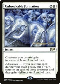 Unbreakable Formation — Prerelease Cards