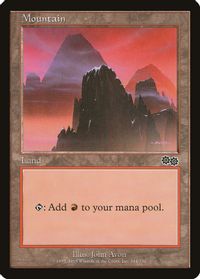 Mountain (344) — Urza's Saga