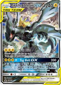 Pikachu & Zekrom GX — SM Promos