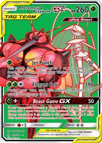 Pheromosa & Buzzwole GX (191) (Full Art) — SM - Unbroken Bonds