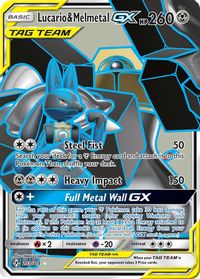 Lucario & Melmetal GX (Full Art) — SM - Unbroken Bonds