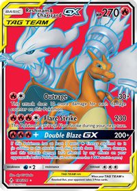 Reshiram & Charizard GX (Full Art) — SM - Unbroken Bonds