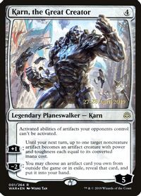 Karn, the Great Creator — Prerelease Cards
