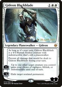 Gideon Blackblade — Prerelease Cards