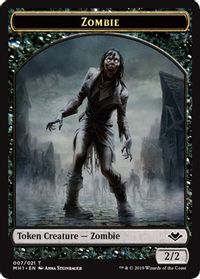 Zombie // Emblem - Serra the Benevolent Double-Sided Token — Modern Horizons