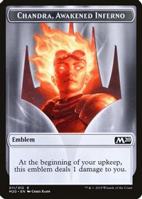 Emblem - Chandra, Awakened Inferno — Core Set 2020
