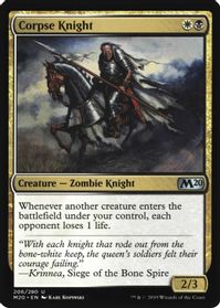 Corpse Knight (2/3 Misprint) — Core Set 2020