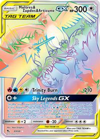 Moltres & Zapdos & Articuno GX (Secret) — Hidden Fates