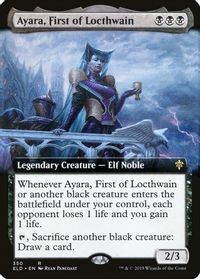 Ayara, First of Locthwain (Extended Art) — Throne of Eldraine