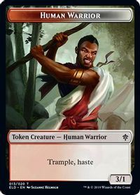 Human Warrior Token — Throne of Eldraine