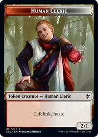 Human Cleric Token — Throne of Eldraine