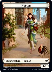 Human Token — Throne of Eldraine