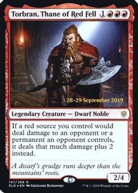 Torbran, Thane of Red Fell — Prerelease Cards