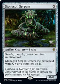 Stonecoil Serpent — Promo Pack: Throne of Eldraine