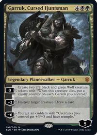 Garruk, Cursed Huntsman — Promo Pack: Throne of Eldraine