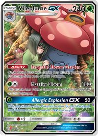 Vileplume GX (Full Art) — SM - Cosmic Eclipse
