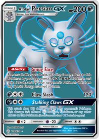Alolan Persian GX (Full Art) — SM - Cosmic Eclipse