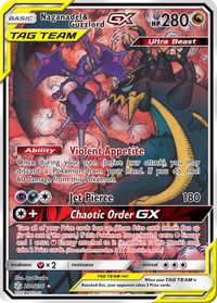Naganadel & Guzzlord GX (Alternate Full Art) — SM - Cosmic Eclipse