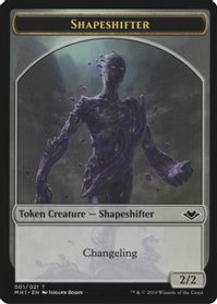Shapeshifter // Emblem - Serra the Benevolent Double-Sided Token — Modern Horizons