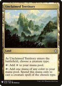 Unclaimed Territory — The List Reprints