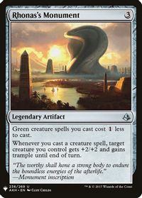 Rhonas's Monument — The List Reprints