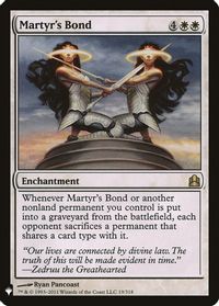 Martyr's Bond — The List Reprints