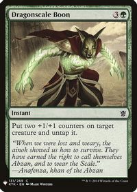 Dragonscale Boon — The List Reprints