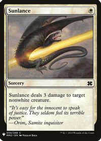 Sunlance — The List Reprints