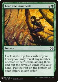 Lead the Stampede — The List Reprints