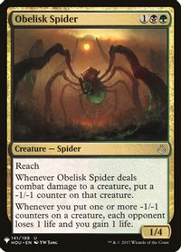 Obelisk Spider — The List Reprints