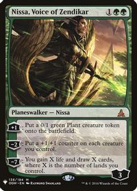 Nissa, Voice of Zendikar — The List Reprints