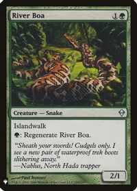 River Boa — The List Reprints