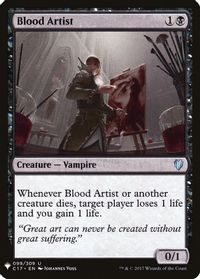 Blood Artist — The List Reprints